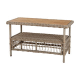 Rattan Four-Seater Garden Lounge Set – Beige