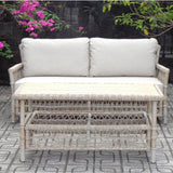 Rattan Four-Seater Garden Lounge Set – Beige