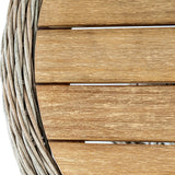 Outdoor Metal Bistro Table – Beige