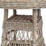 Outdoor Metal Bistro Table – Beige