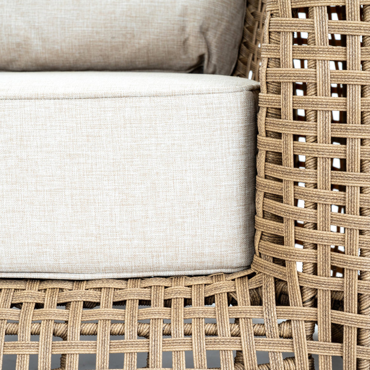 Rattan Garden Lounge Chair – Brown
