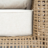 Rattan Garden Lounge Chair – Brown