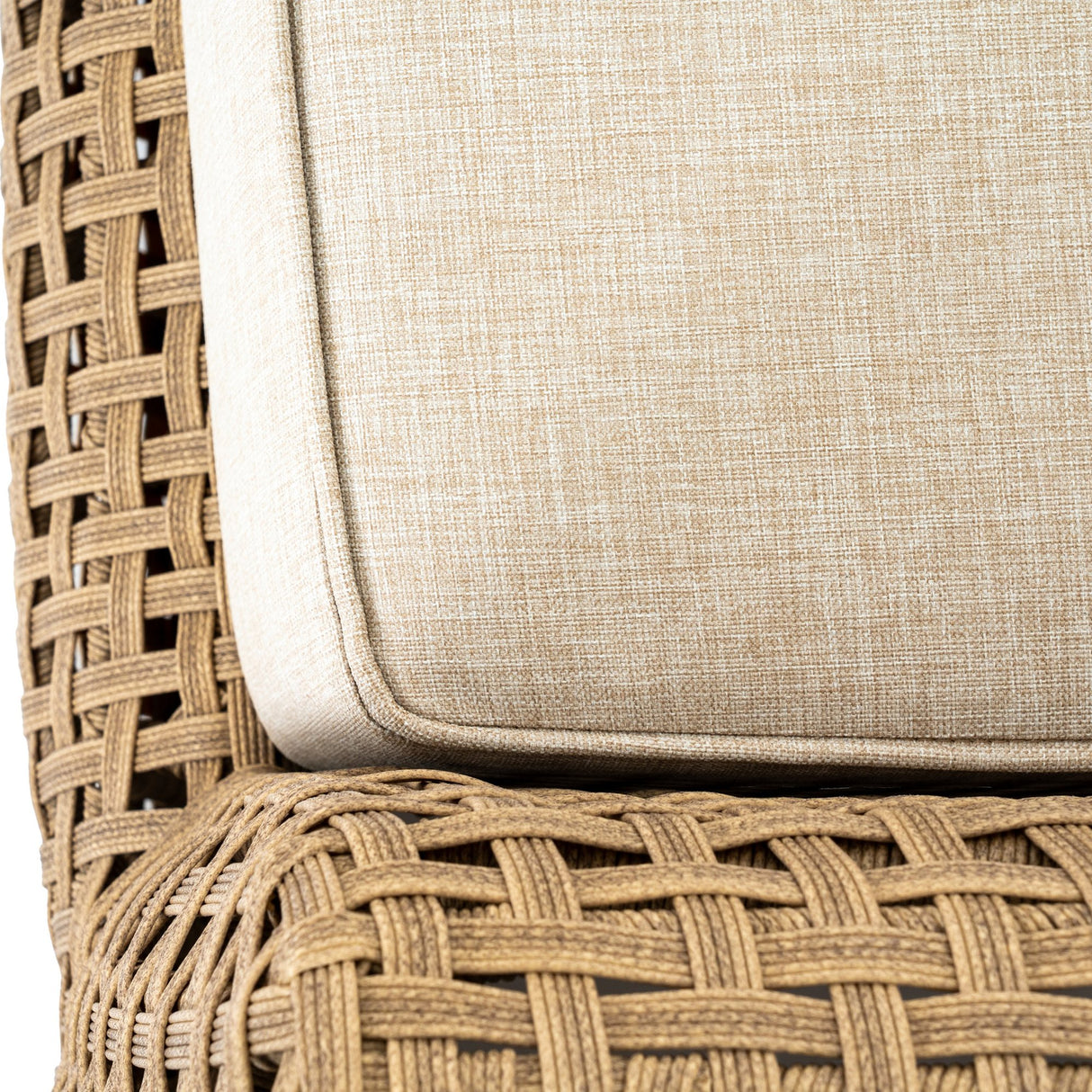 Rattan Garden Lounge Chair – Brown