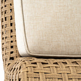Rattan Garden Lounge Chair – Brown
