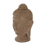 Buddha Head Concrete Planter – Brown