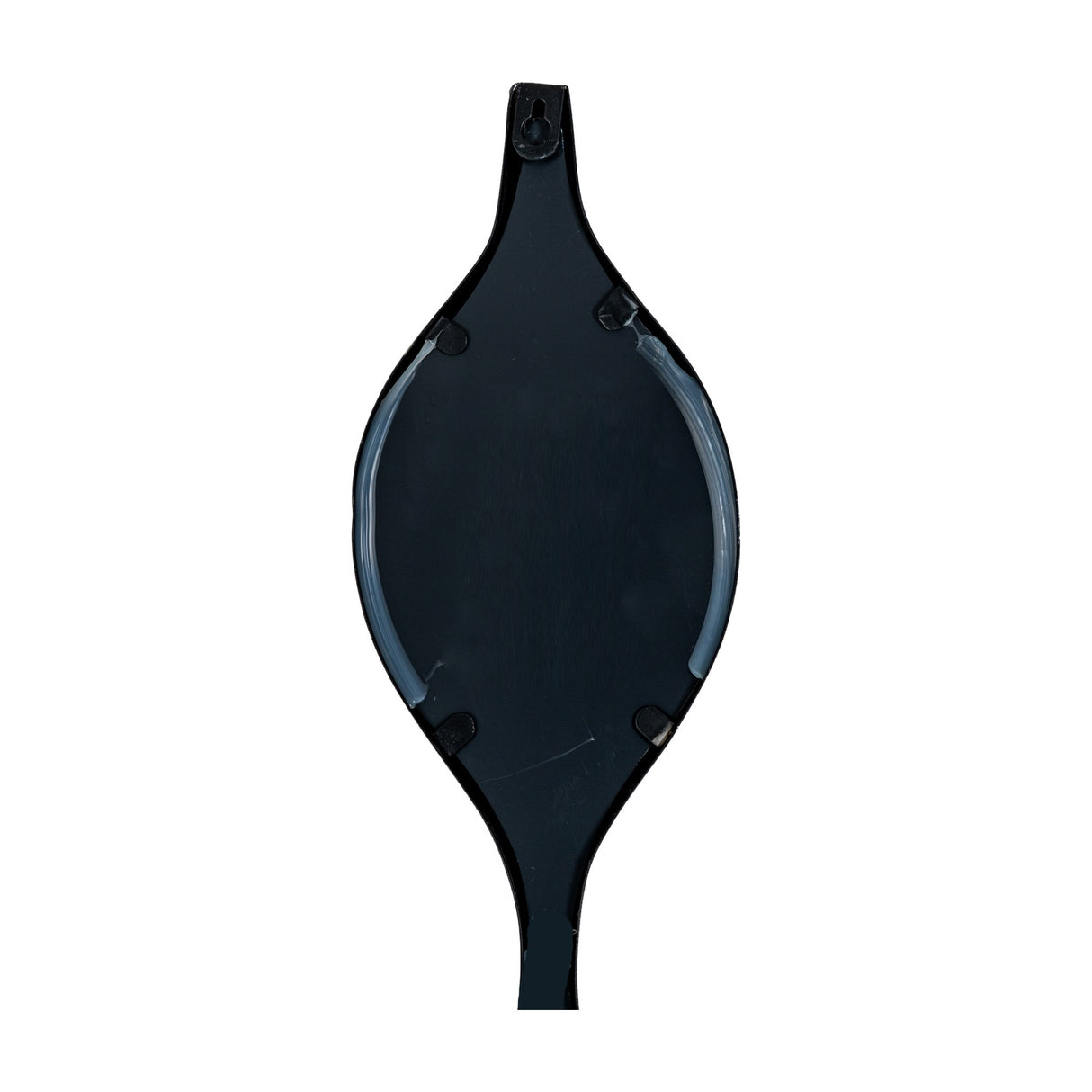 Undulating Panel Wall Mirror – Black