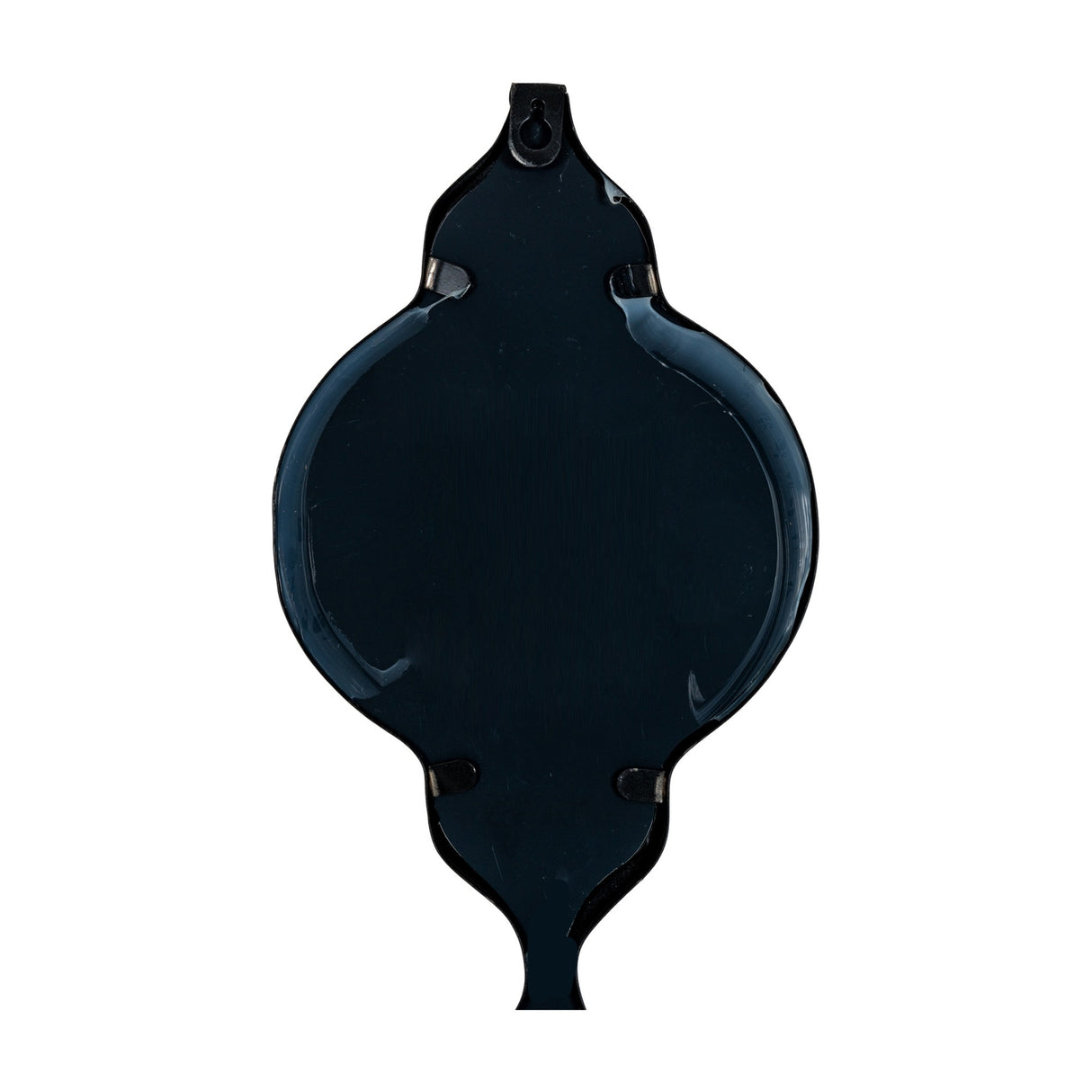 Black Quatrefoil Decorative Hanging Wall Mirror – Black