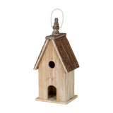 Large Rustic Wooden Birdhouse – White