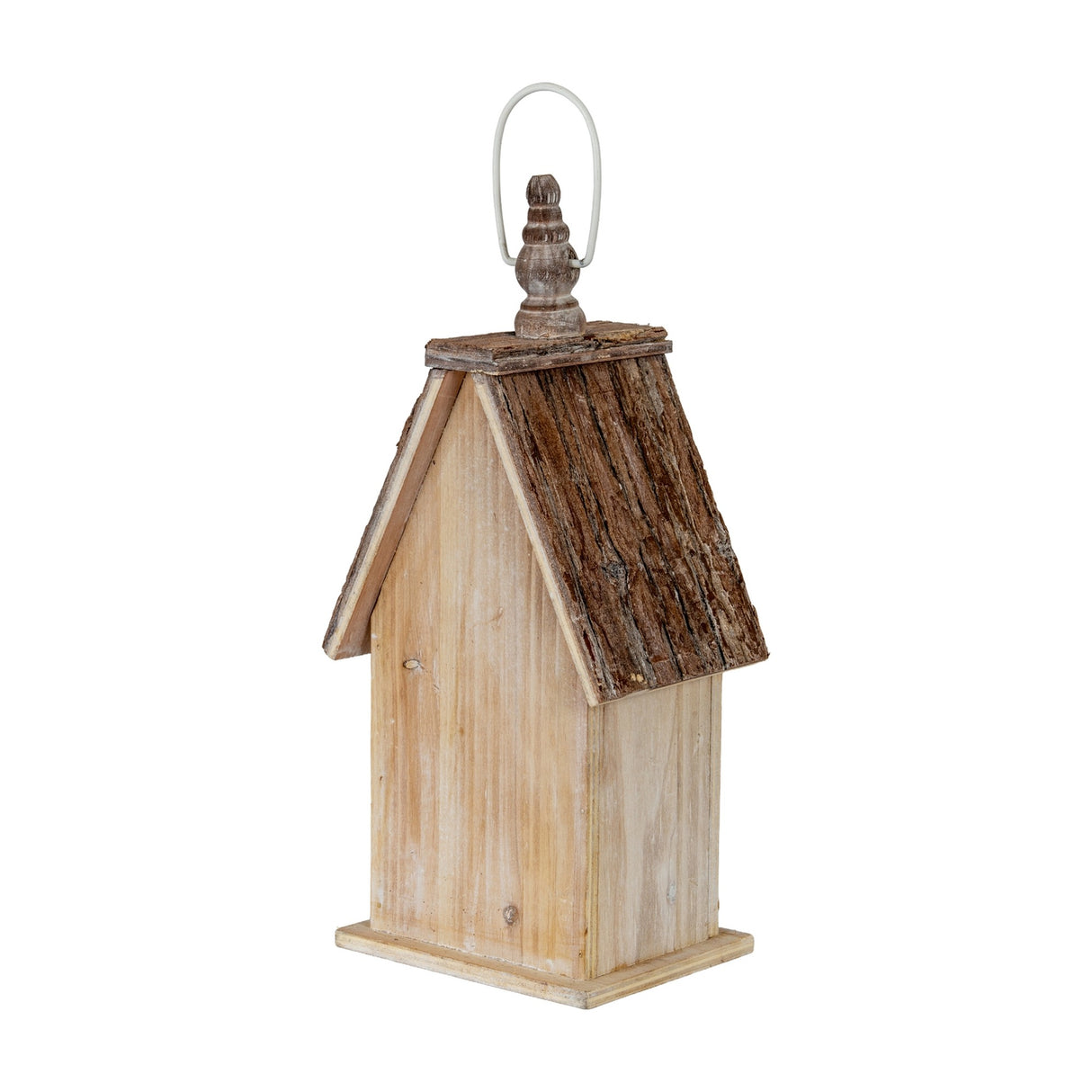 Large Rustic Wooden Birdhouse – White