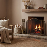 Large Brass Fire Screen – Brass