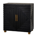 Harweld Two Door Small Sideboard – Black