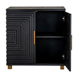 Harweld Two Door Small Sideboard – Black