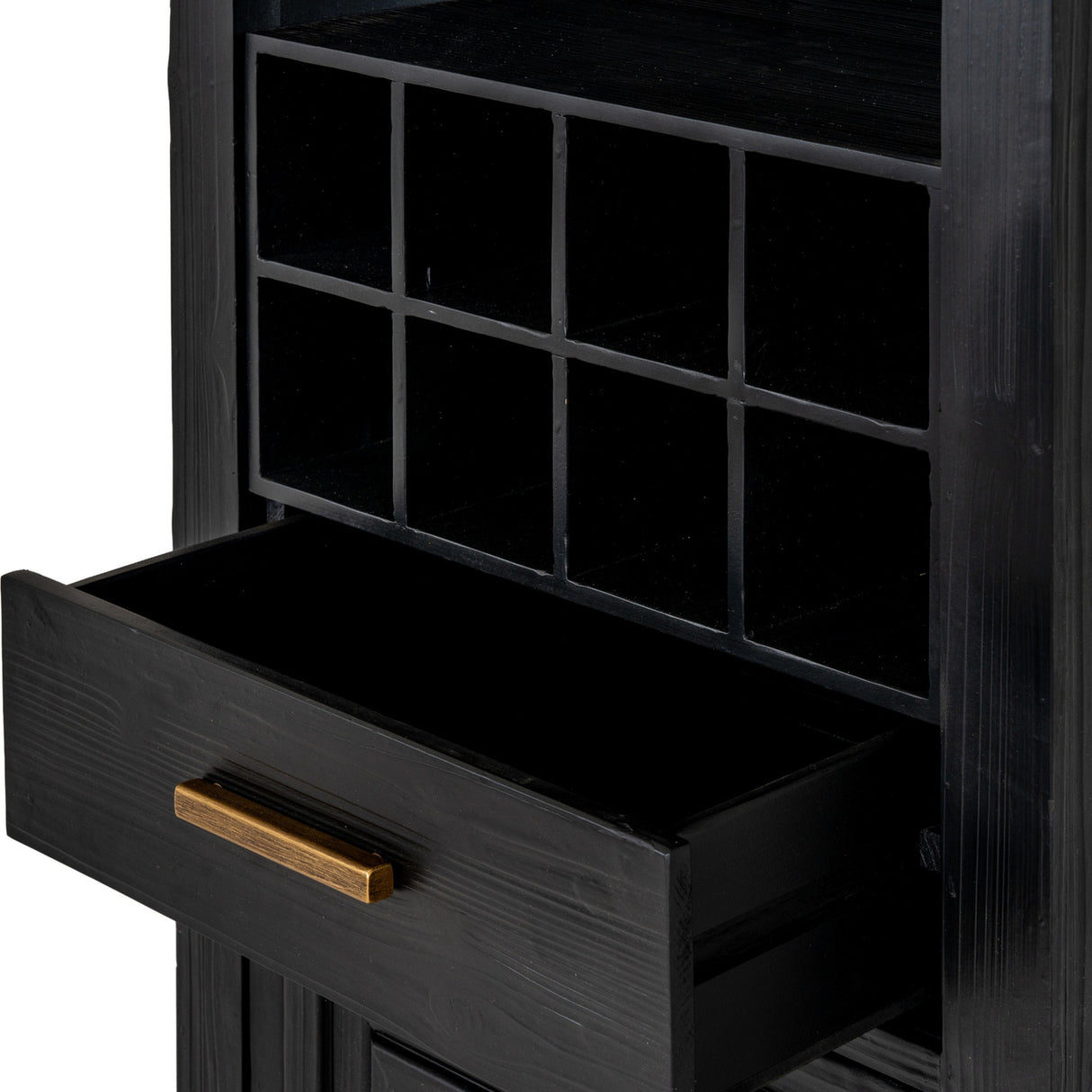 Harweld Black Drinks Cabinet – Black