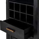 Harweld Black Drinks Cabinet – Black