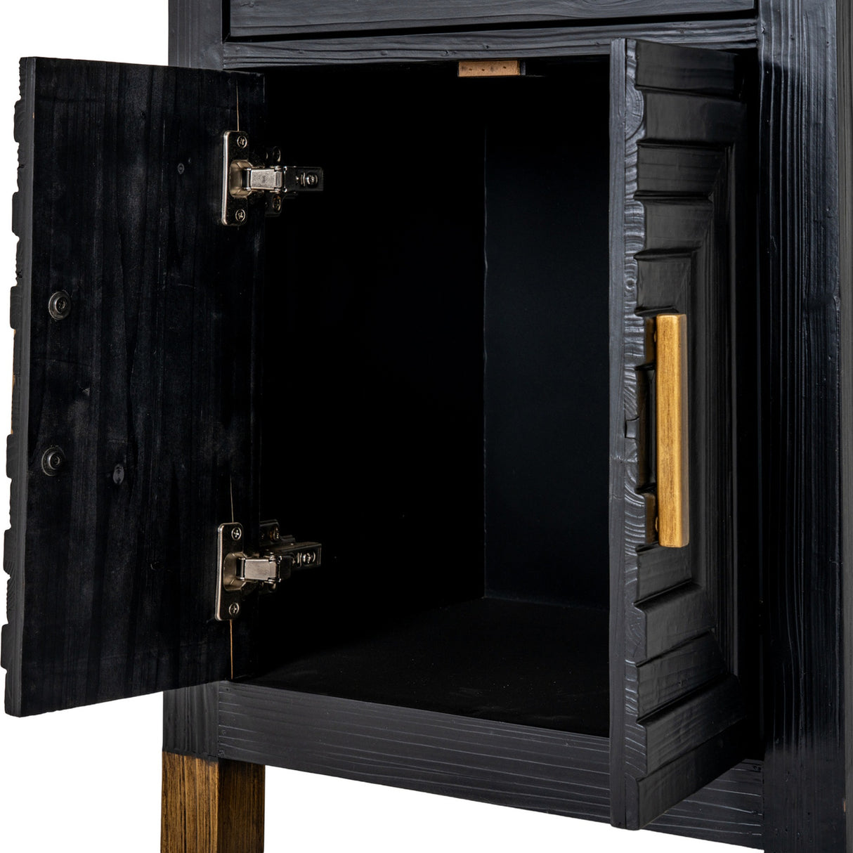 Harweld Black Drinks Cabinet – Black
