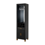 Harweld Black Drinks Cabinet – Black