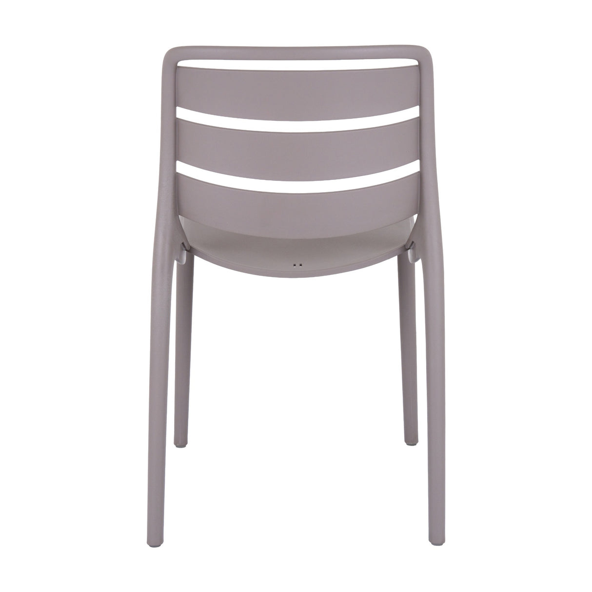 Stone-Effect Moulded Accent Chair – Beige