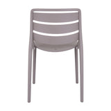 Stone-Effect Moulded Accent Chair – Beige