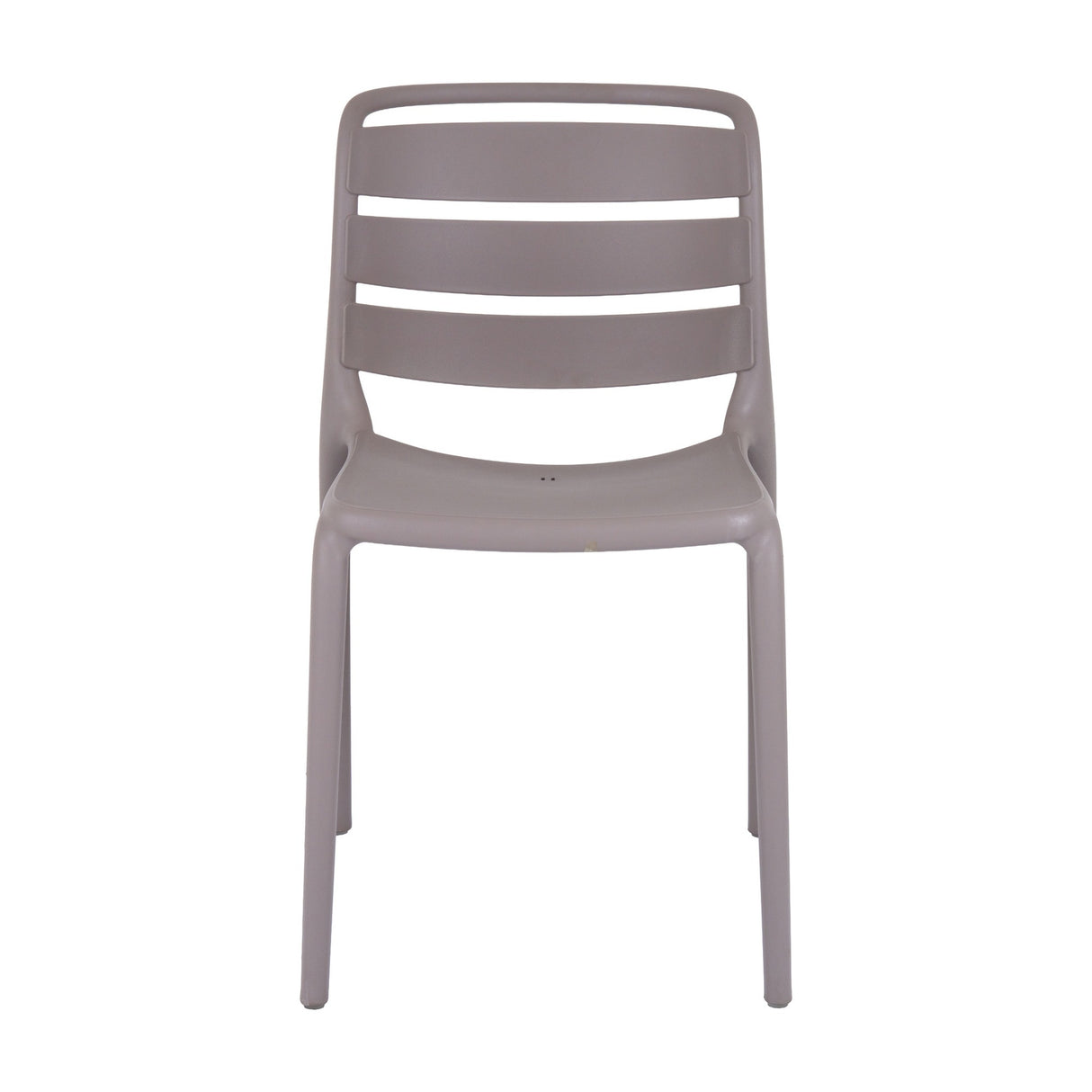 Stone-Effect Moulded Accent Chair – Beige