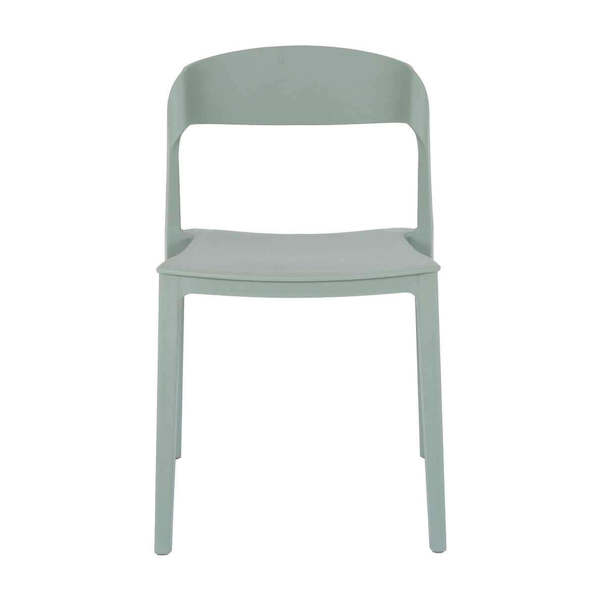 Hill Interiors French Grey Accent Chair with curved backrest, moulded plastic seat and tapered legs in muted grey, shown on a plain white background.