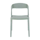 Hill Interiors French Grey Accent Chair with curved backrest, moulded plastic seat and tapered legs in muted grey, shown on a plain white background.