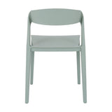 Hill Interiors French Grey Accent Chair with moulded plastic frame, curved backrest, contoured seat and tapered legs on a plain white background.
