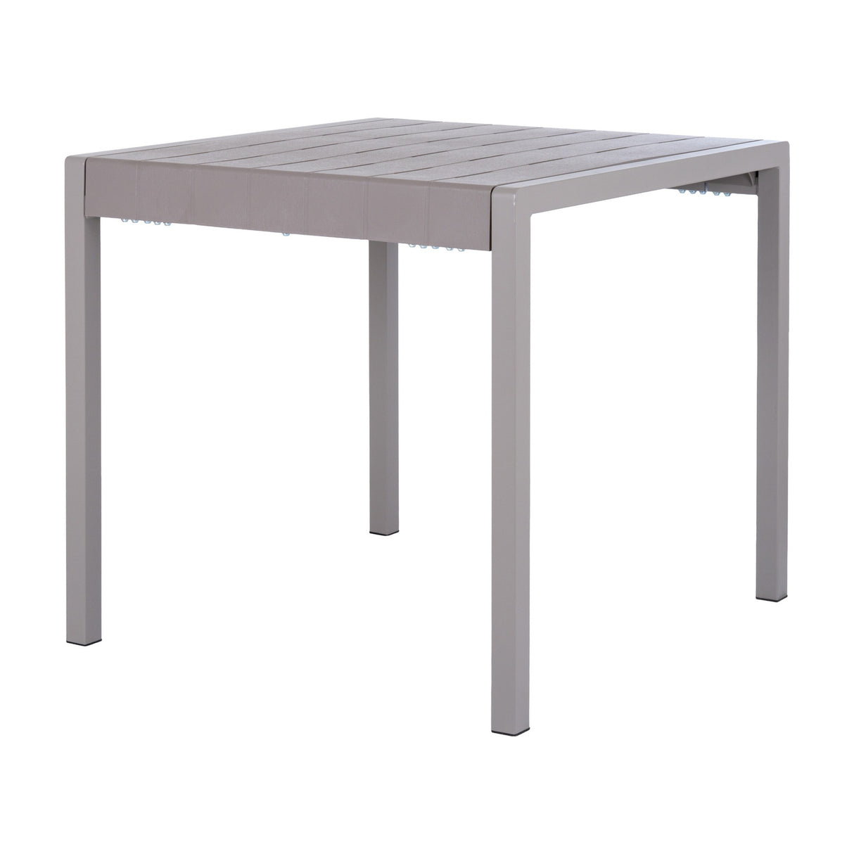 Cube Stone-Effect Side Table – Beige