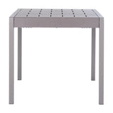 Cube Stone-Effect Side Table – Beige
