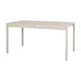 Woven-Top Side Table – Beige