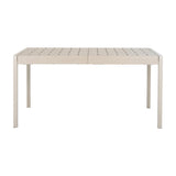 Woven-Top Side Table – Beige