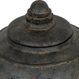 Large Ceramic Pot with Lid – Black