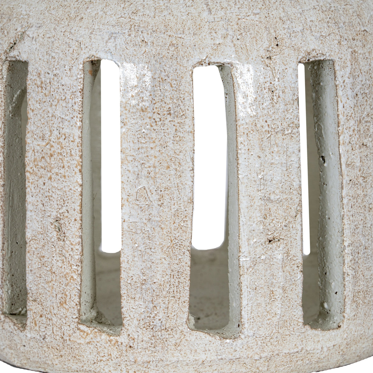 Medium Ceramic Candle Holder – White
