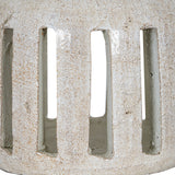 Medium Ceramic Candle Holder – White