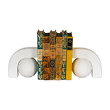 Ceramic Book Ends 13cm – White