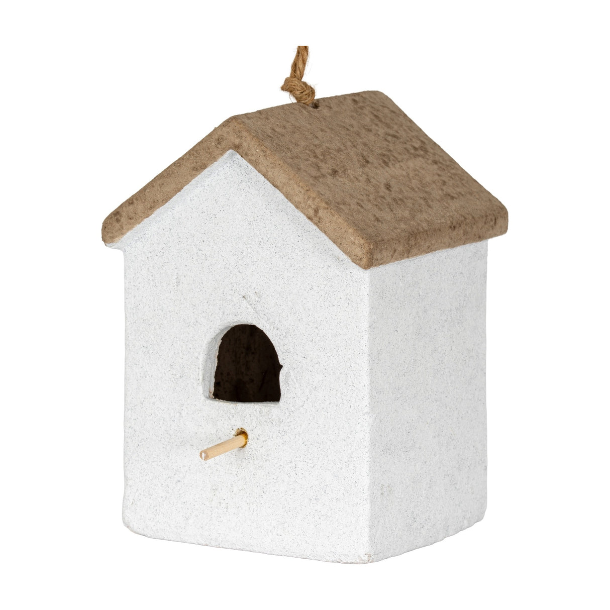 Ceramic Bird House Vase 20cm – Brown