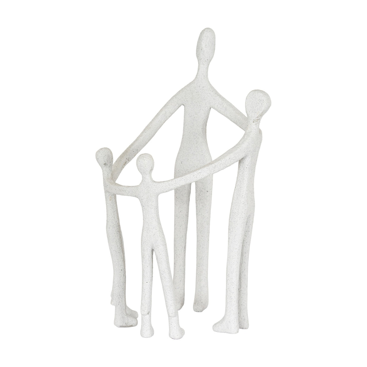 Large Family Figure Sculpture – White