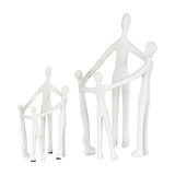 Large Family Figure Sculpture – White