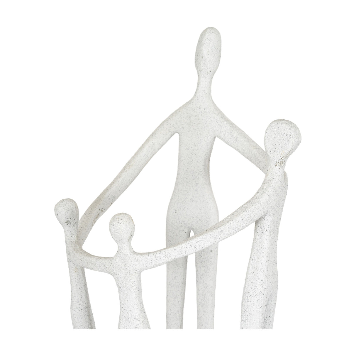 Large Family Figure Sculpture – White