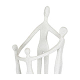 Large Family Figure Sculpture – White