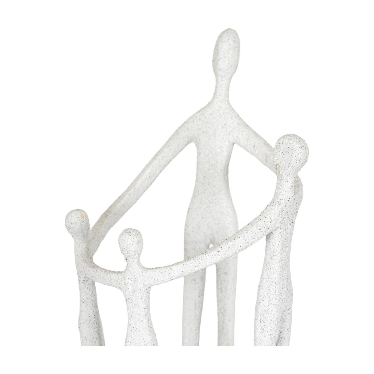 Family Figurine Sculpture in Ceramic – White