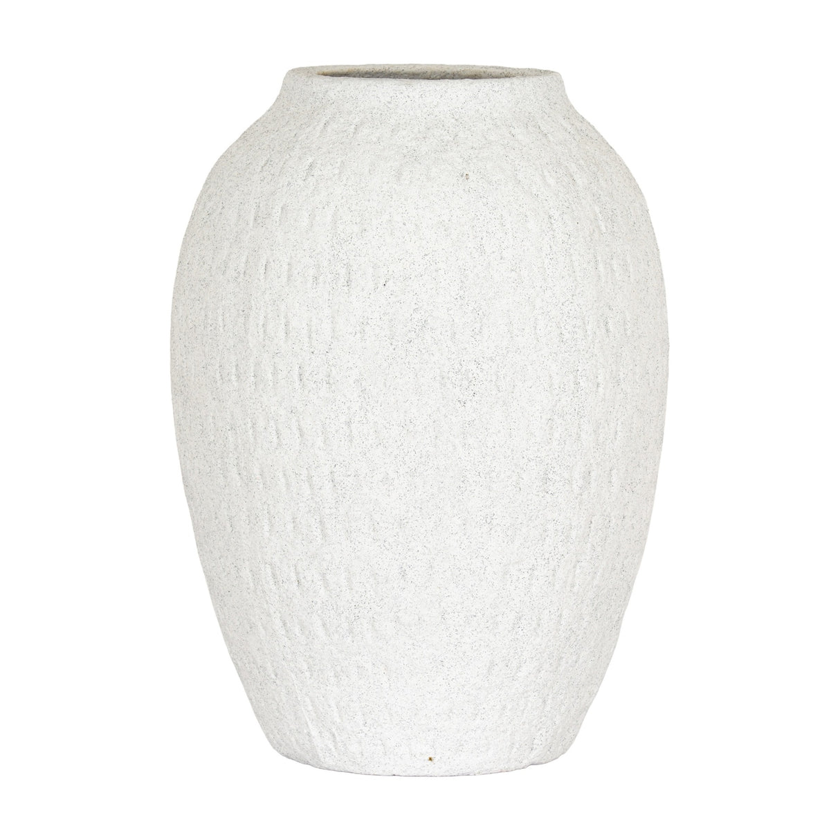 Medium Tall Ceramic Vase – White