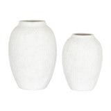 Medium Tall Ceramic Vase – White