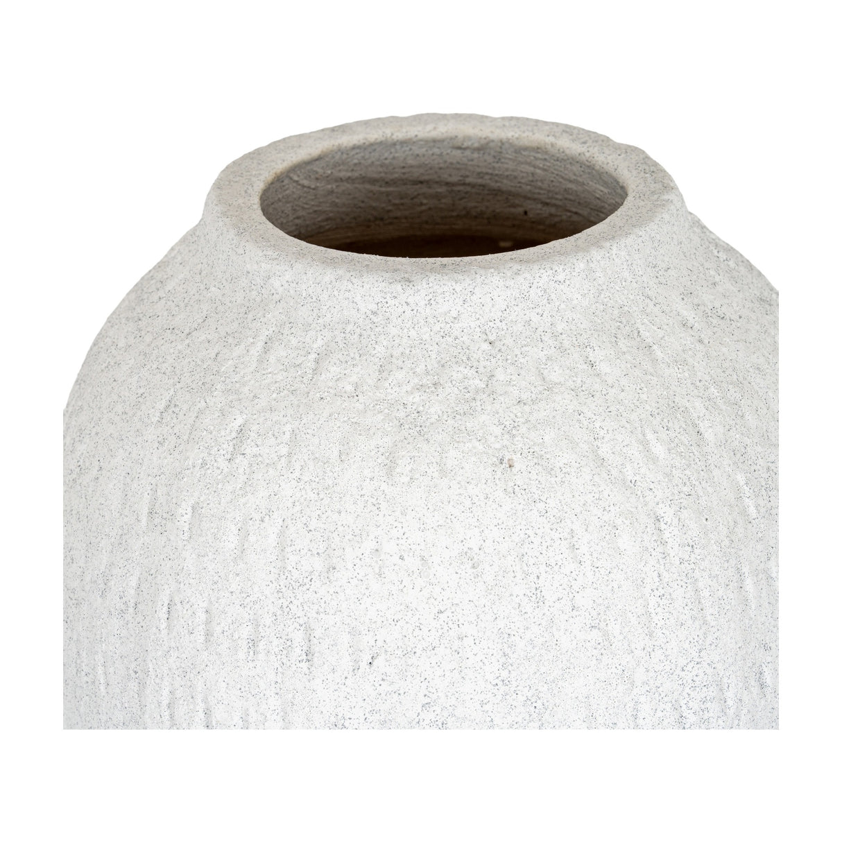 Medium Tall Ceramic Vase – White