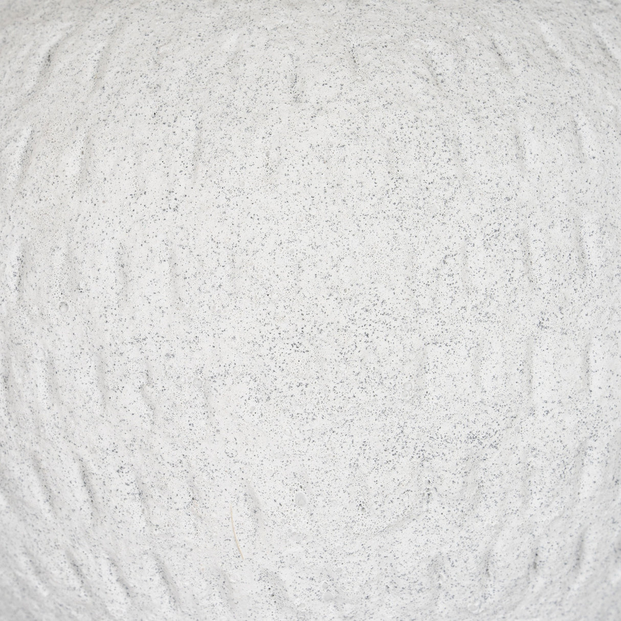 Close-up of the Hill Interiors Medium Round Ceramic Vase in white, showing the matte speckled surface and gently curved body.