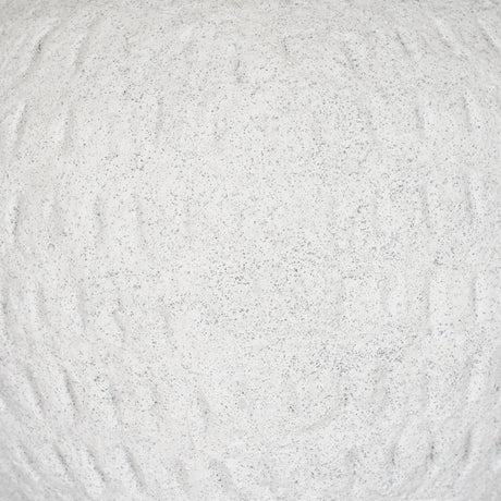 Close-up of the Hill Interiors Medium Round Ceramic Vase in white, showing the matte speckled surface and gently curved body.