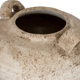 Medium Ceramic Urn Vase with Handles – Brown