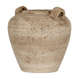 Medium Ceramic Urn Vase with Handles – Brown