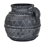 Etched Ceramic Jug – Black