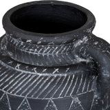Etched Ceramic Jug – Black