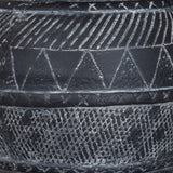 Etched Ceramic Jug – Black